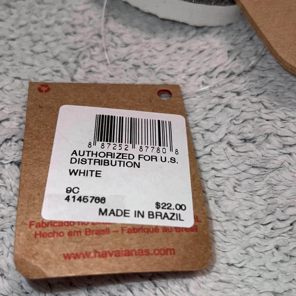 Havaianas flip flops sandals , size 9 childrens , NWT